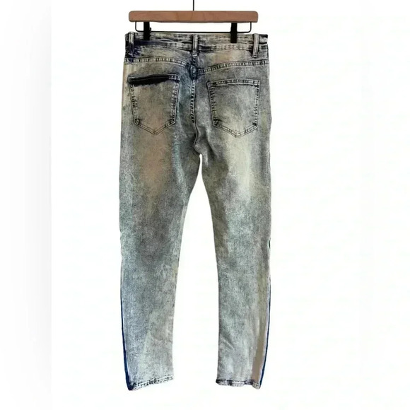 Blind Trust Stripe Paint Skinny Jeans Pants - Picture 2 of 7